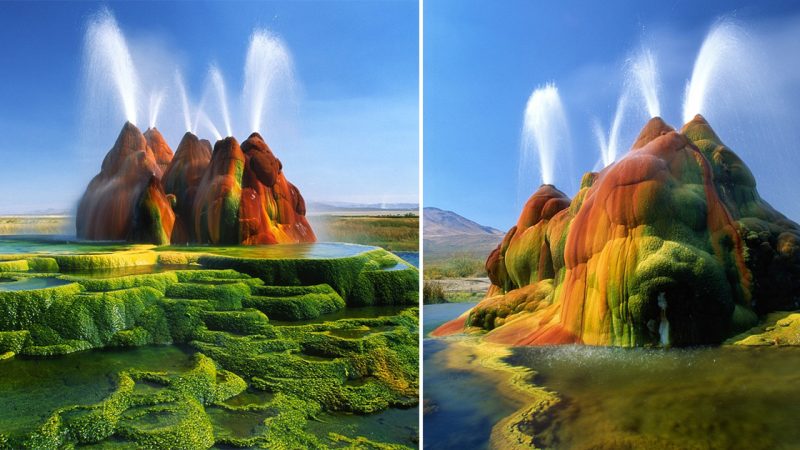 Discover the Otherworldly Beauty of Fly Geyser: A Hidden Gem in the Nevada Desert