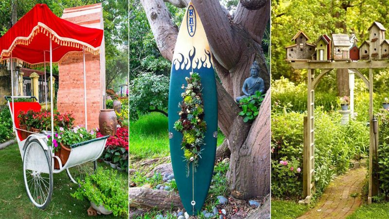 Add Fun to Your Backyard with These 16 Unconventional Garden Decorations