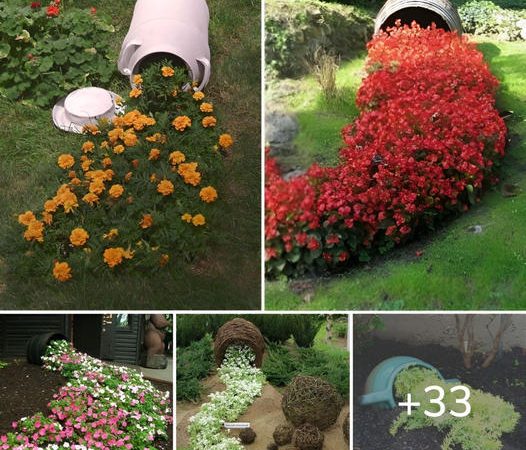 Beautiful DIY spilled flowerpots decoration – 33 ideas that will enhance any garden